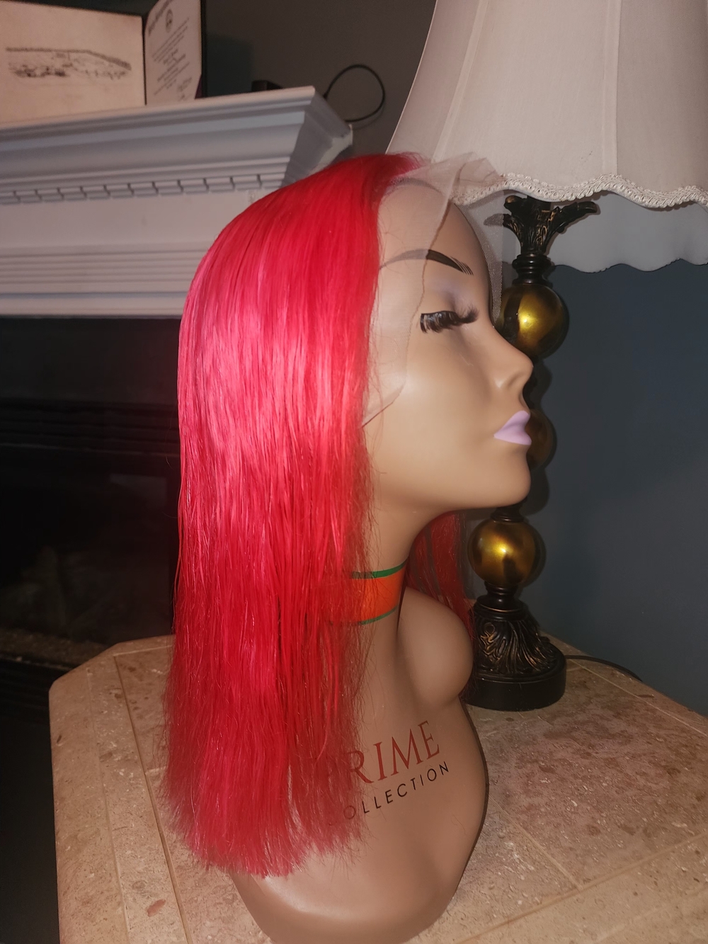 Pure Collection Bright Red/pink Lace Front Wig